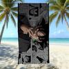 Animation Beach Towels Thickened Microfiber Quick-Drying Bath Towels Outdoor Travel Towels Can Be