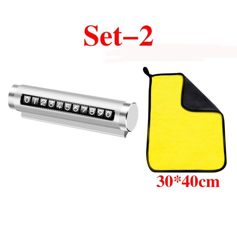 Universelle Metall Auto Temporäre Parkkarte Drehen Telefonnummernschild Aluminium Aufkleber Parkstopp im Autostyling Autozubehör