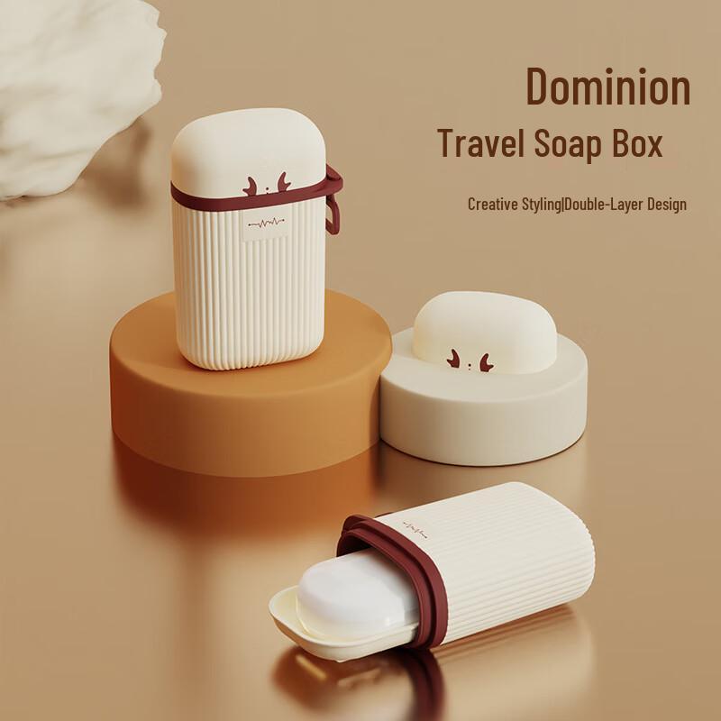 TAYHEE Portable Travel Soap Dish with Drain, 4-Pack