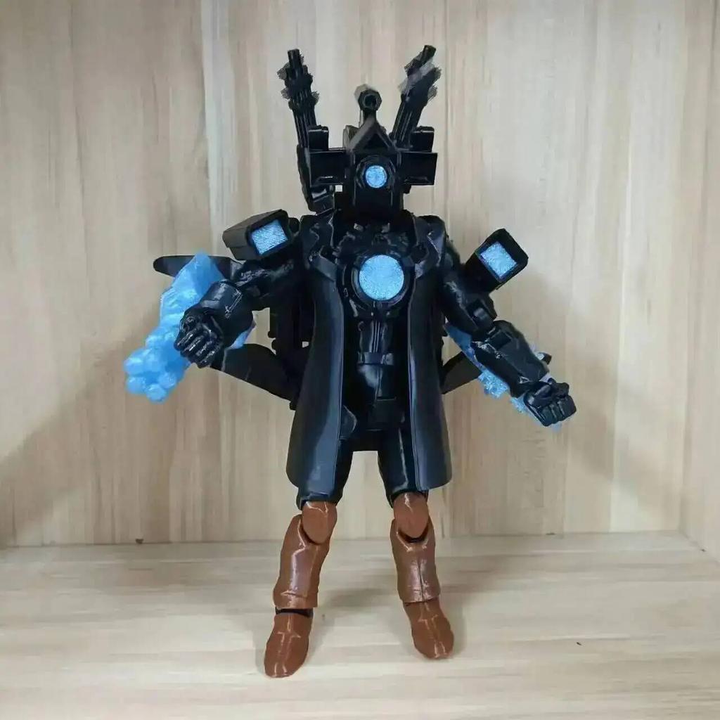 Skibidi Toilet Giocattolo Articolato 3D Skibidi Toilet Manichino 13 Drillman Figura Drill Man Figura Articolata Skibidi Toilet Giocattolo TV Man