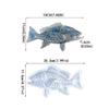 Soft Silicone Mold for DIY Craft Wall Hanging Decorations Embossed Fish Shaped Design Crystal Epoxy Resin Casting Mould
