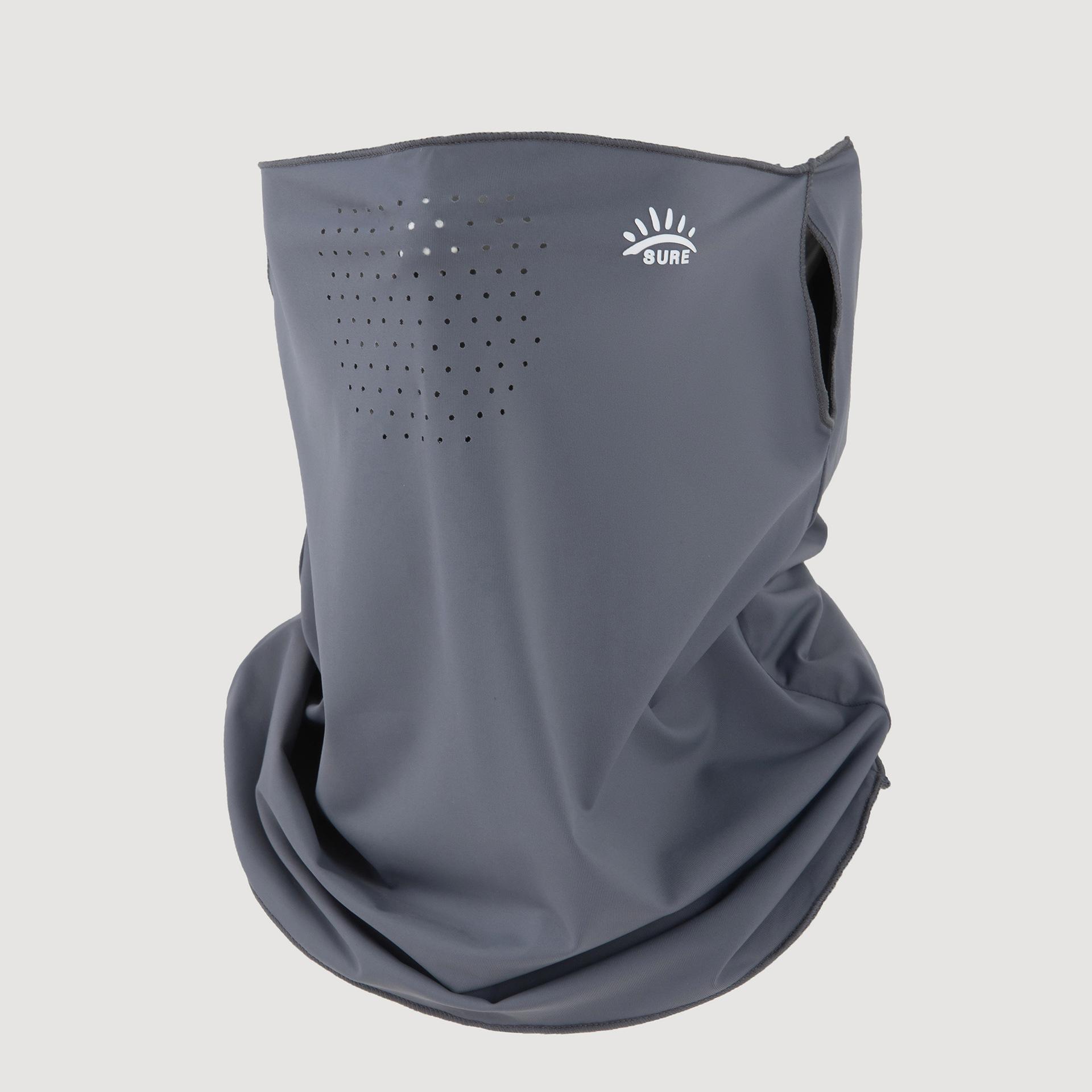 

Новая устойчивая к УФ-излучению маска-вуаль для ушей, нейлоновая вуаль, летняя солнцезащитная, ледяной шелк, дышащая, для улицы, велосипедная, для шеи One Size серый