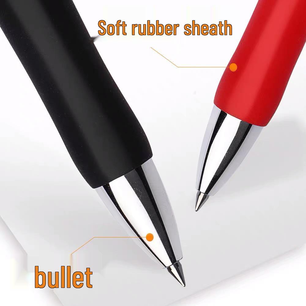 M&G K35 Push-Type Gel Pen Set: 0.5mm Bullet Tip, Black, Red, Blue, Water-Based Ink