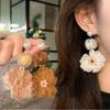 Cute Flower Crochet Earrings Temperament Bohemia Dangle Earrings Daisy Flower Earrings  Daily