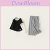 Boys Spring Fall Cotton Long Sleeve T Shirt Pants Set Casual Kids Outfit For Ages 3 To 8