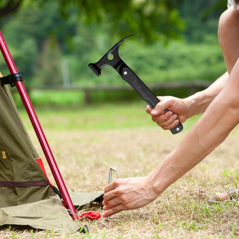 Outdoor Camping Hammer Heavy-Duty Survival Multitool Camping Multi-Tool Lightweight Survival Gear Camping Accessories For