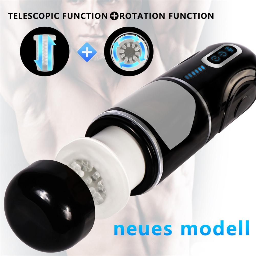 Big Size Masturbator For Men Automatic Thrusting Rotating Vibrators Vagina Masturbation Cup Adult Good For Men Male Sex Toys Man