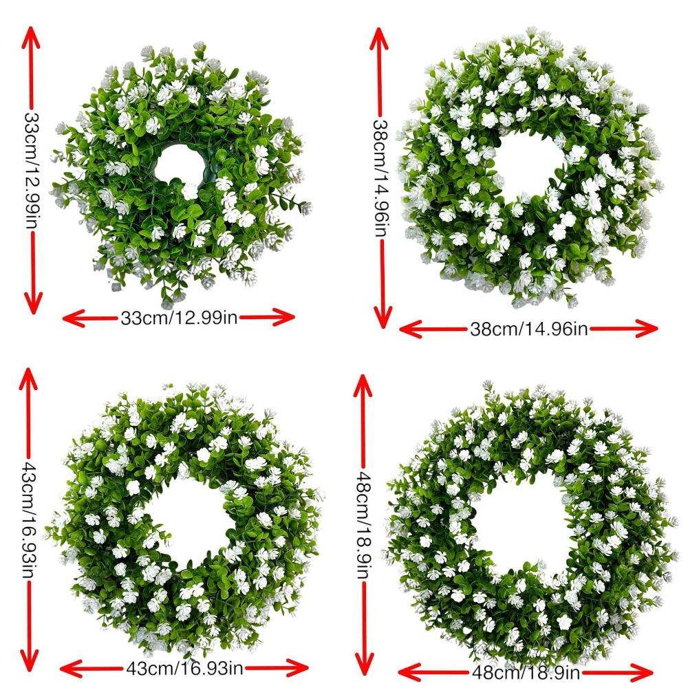 Eucalyptus Artificial Wreath 33cm Fake Flower New Simulation Flower Wreath  Wedding Decor
