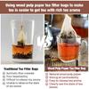 MAQIHAN 300 PCS Empty Tea Bags for Loose Tea - Disposable Tea Filter Bags White Natural Biodegradable Bulk Fillable Empty Tea Bags with String Empty