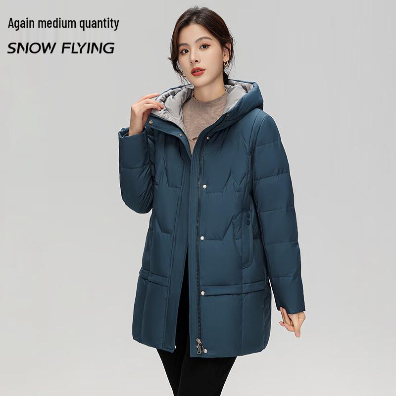 SNOWFLYING Hooded Duck Down Jacket