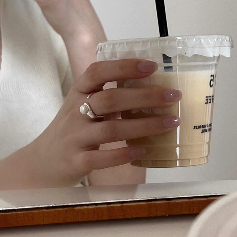 Open Design Stylish Pearl Ring For Women With Modern Aesthetic And Versatile Appeal Fashion