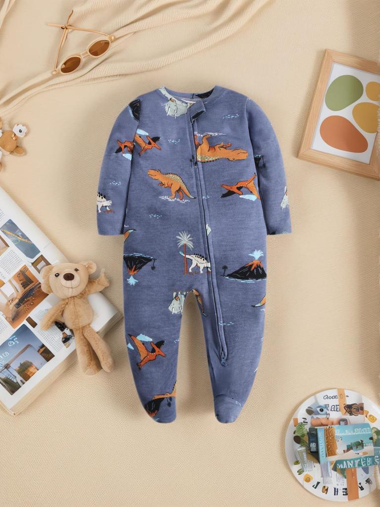 Baby Long Sleeve Cotton Rompers - Four Seasons Pajamas Homewear for Girls