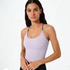 Women's Quick-Dry Yoga Vest with Fixed Bra Pads – Breathable, Bare Feel, Ideal for Fitness, Running, Sports, 2026 Style