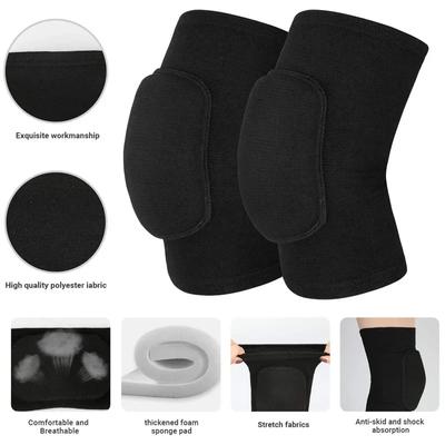 Eishockey Sport Knieschoner 1 Paar Hockeyausrüstung Sportschutz Elastisch Verdicken Schwamm Fitnessstudio Yoga Training Kniebandage Unterstützung