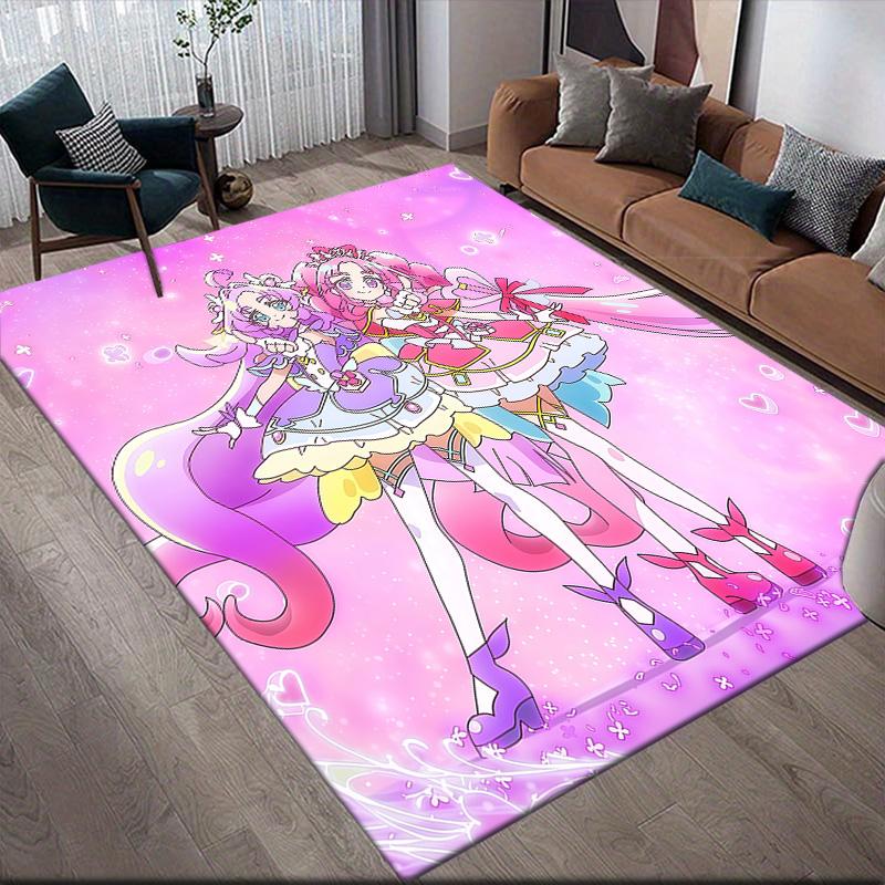 

Pretty Cure Anti-Slip Rug, Rectangular Carpet for Bedroom, Sofa Area & Living Room, Perfect Home Decoration 60x90cm
