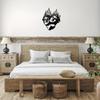 1pc Metal Wall Decor - Modern Delight for Bedroom, Living Room and Office, Stunning Sticker Mural for Home Decor