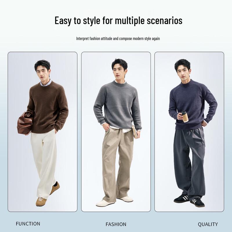 Men's Heavyweight Wool-Blend Thermal Knit Sweater