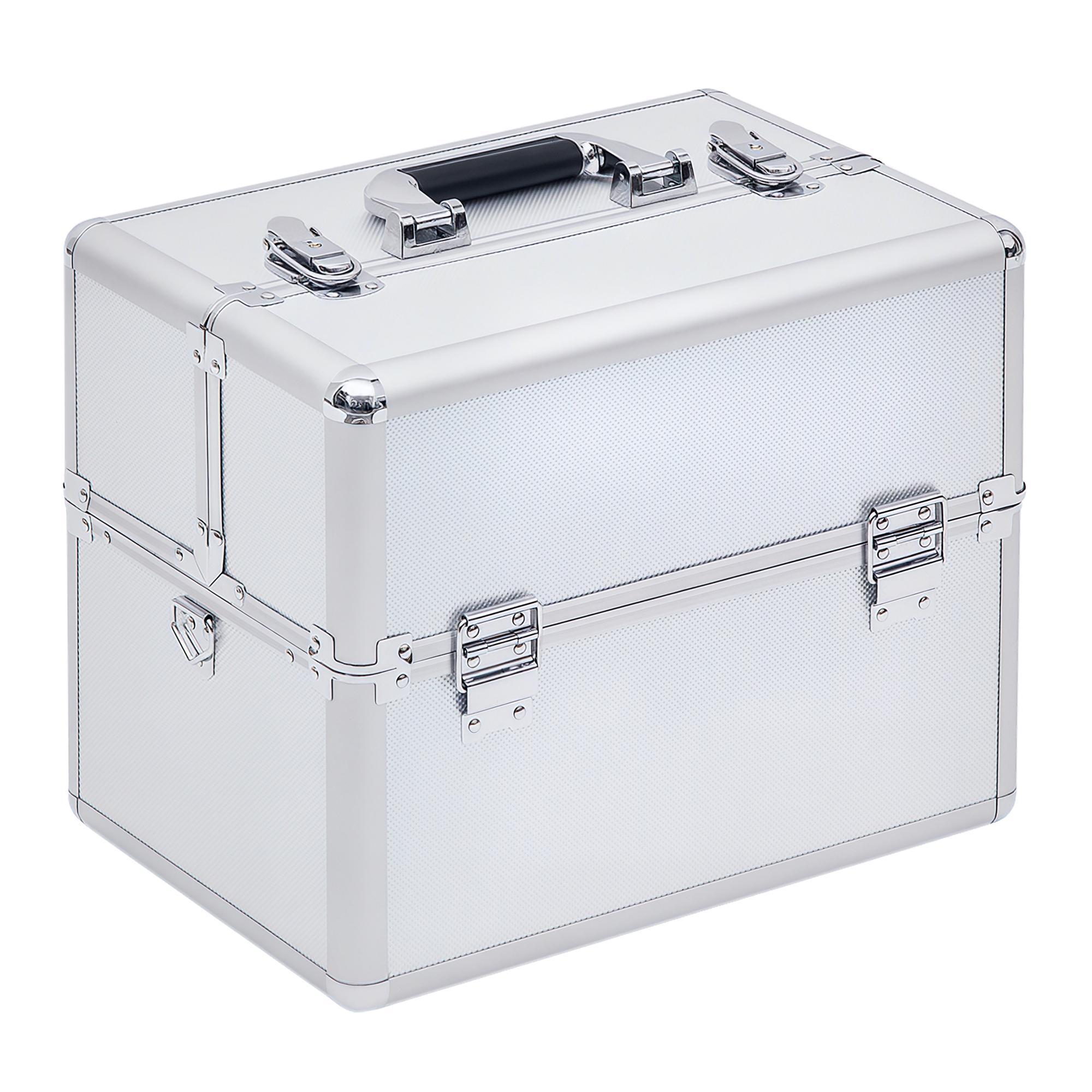 Makeup case 3-tier makeup suitcase, cosmetics