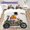 Son Goku Anime 3pcs Bedding Set, Digital Printed Duvet Cover, No Insert, Kids Gift, Large Size -HYQ27