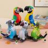 Simulated Parrot Doll Macaw Doll Doll Bird Ornament Plush Toy Children's Cognitive Gift