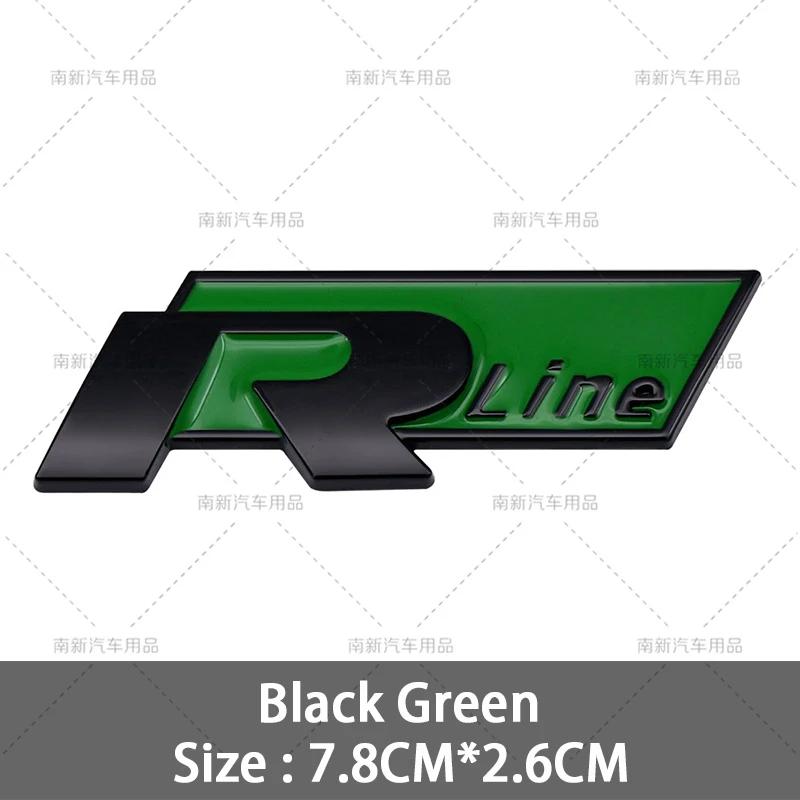 RUNTB1 VW 2026 Hot 3D Metal R Line Logo Rline Car Emblem Badge Sticker Trunk Decals For Volkswagen Polo Passat Sagitar Magotan Jetta Be