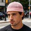 Brimless Melon Skin Hat, Elastic Edges 360 Degree Ventilation Summer Hat, Lightweight Breathable Mesh Cap for Men Women