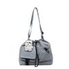 Textured Large-capacity Drawstring Messenger Bag Women's New Versatile Casual Bucket Bag Commuter Shoulder Bag