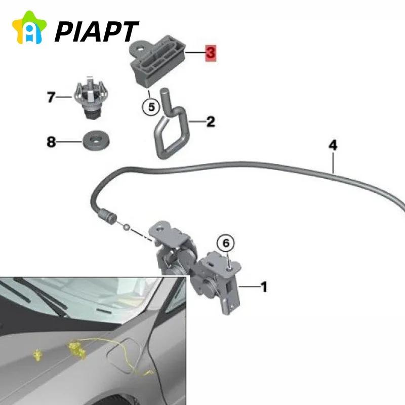 2PCS OE#51237002012 Hood Latch Protection Clips for BMW Models 1, 3, 5, 6, 7