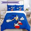 3pcs Sonic Bedding Set Duvet Cover Closure Includes 1 Duvet Cover & 2 Pillowcases, Soft and Comfortable for All Seasons.