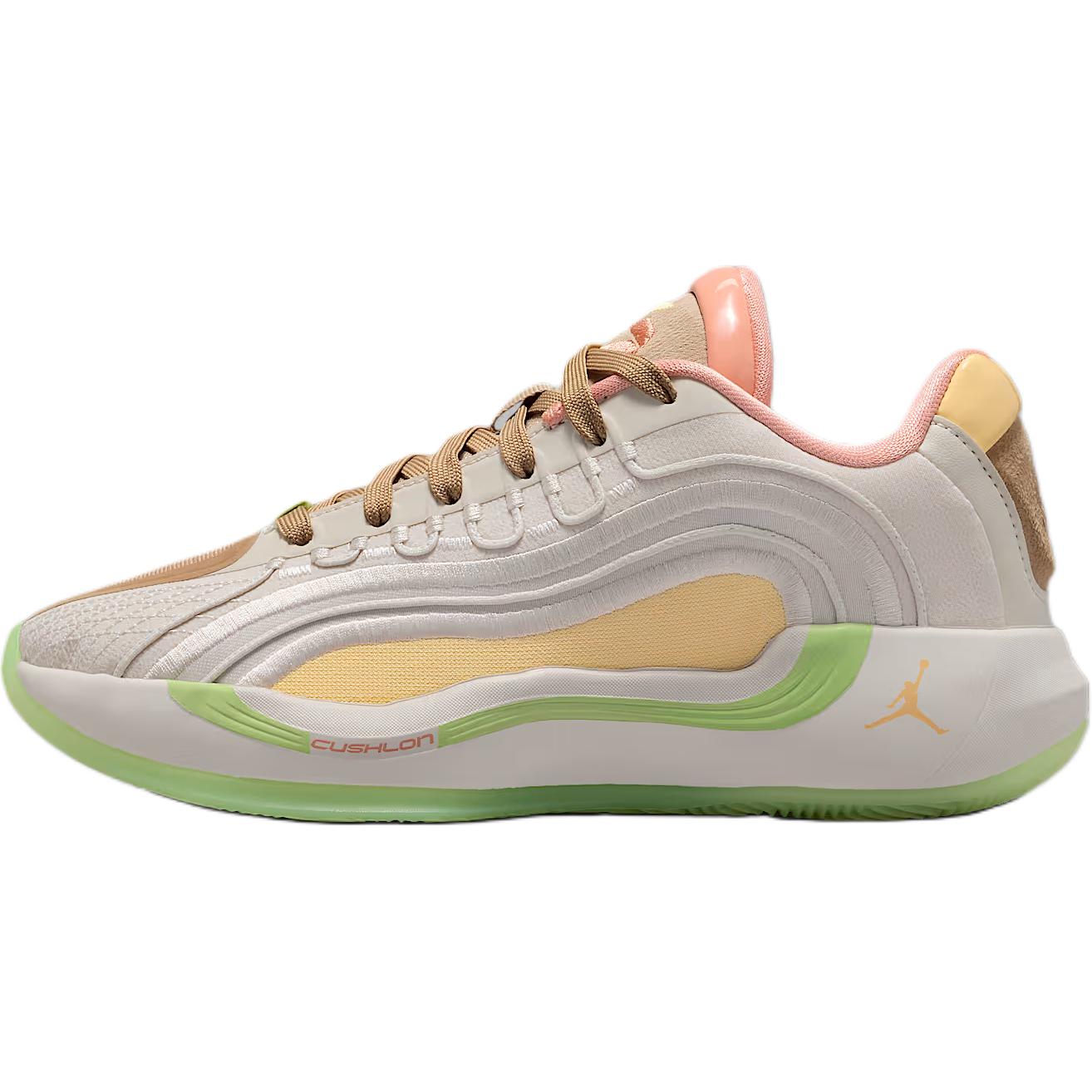 Jordan Luka 4 Low top Children s Basketball Shoes Beige Umber Unisex IO0201-100 36