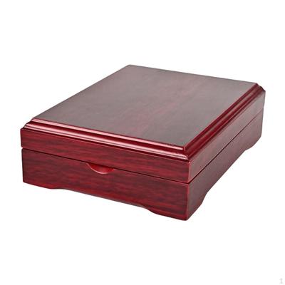 Classical Wooden Display Box Organizer Jewellery Holder Collectibles Medallion Collection Medal