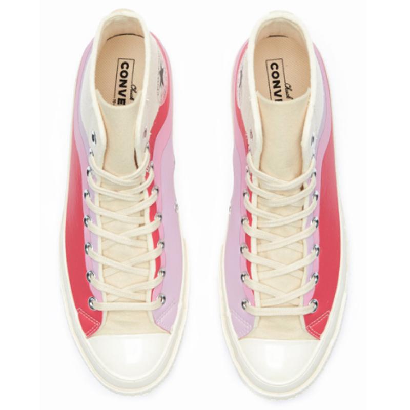 Converse Chuck Taylor All Star 70 Hi Comfortable & Stylish High Top Espadrilles Unisex Style White Pink