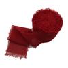 Frayed Edged Wrinkle Chiffon Silk Ribbon Wedding Flower Bouquet Wrap Decor Prop