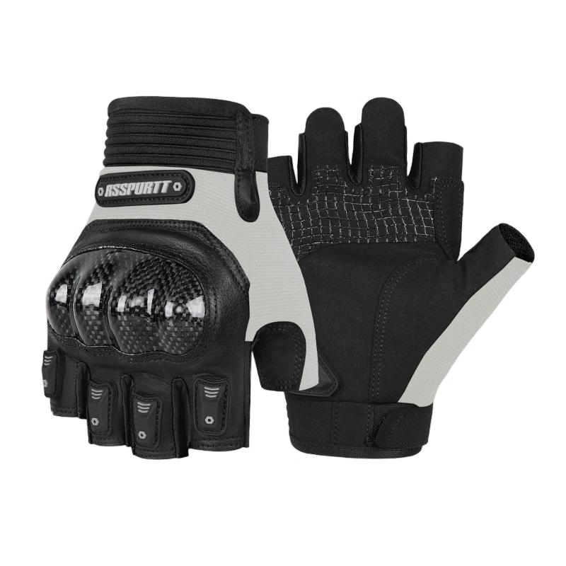 Summer Motorcycle Half-Finger Riding Gloves