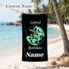 Gabriel Bortoleto Custom Name Printed Beach Towel Personalized Soft Towel For Swimming Beach Travel