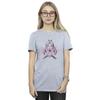 Disney Womens/Ladies Alice In Wonderland In A World Of My Own Cotton Boyfriend T-Shirt