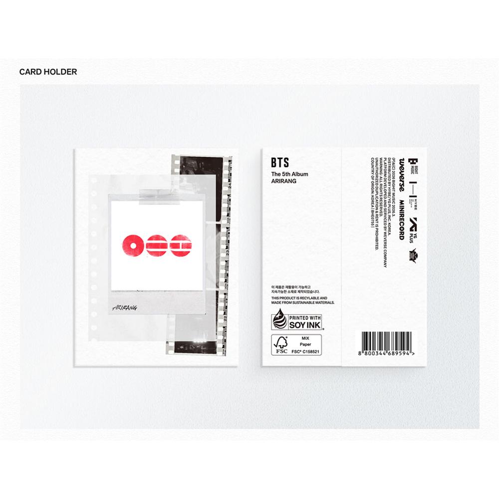 BTS ARIRANG Kpop Album CD Photocard Official Sealed Weverse Version
