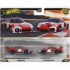 Hot Wheels Premium 2-Pack Porsche 935 Toy Vehicle Red 3 Years and Up