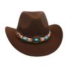Premium Ethnic Style Tibetan Grassland Stage Performance Top Hat Retro Jazz Elegant Jazz Hat