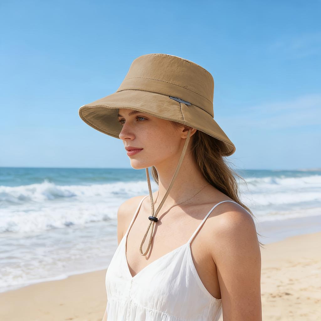 New Quick-Dry Outdoor Sun Protection Hat for Women, Lightweight Summer Mountaineering Hat, Men's Bucket Hat, Sun Shade Hat