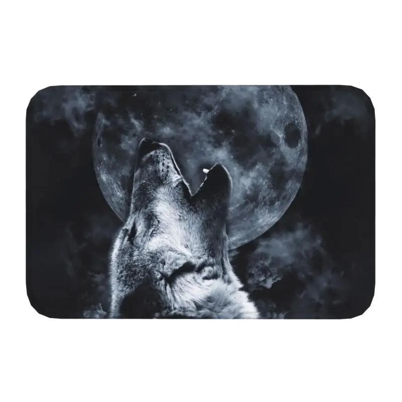 Animal Wolf Front Floor Door Entrance Mat Indoor Kitchen Bathroom Doormat Bedroom Carpet Rug