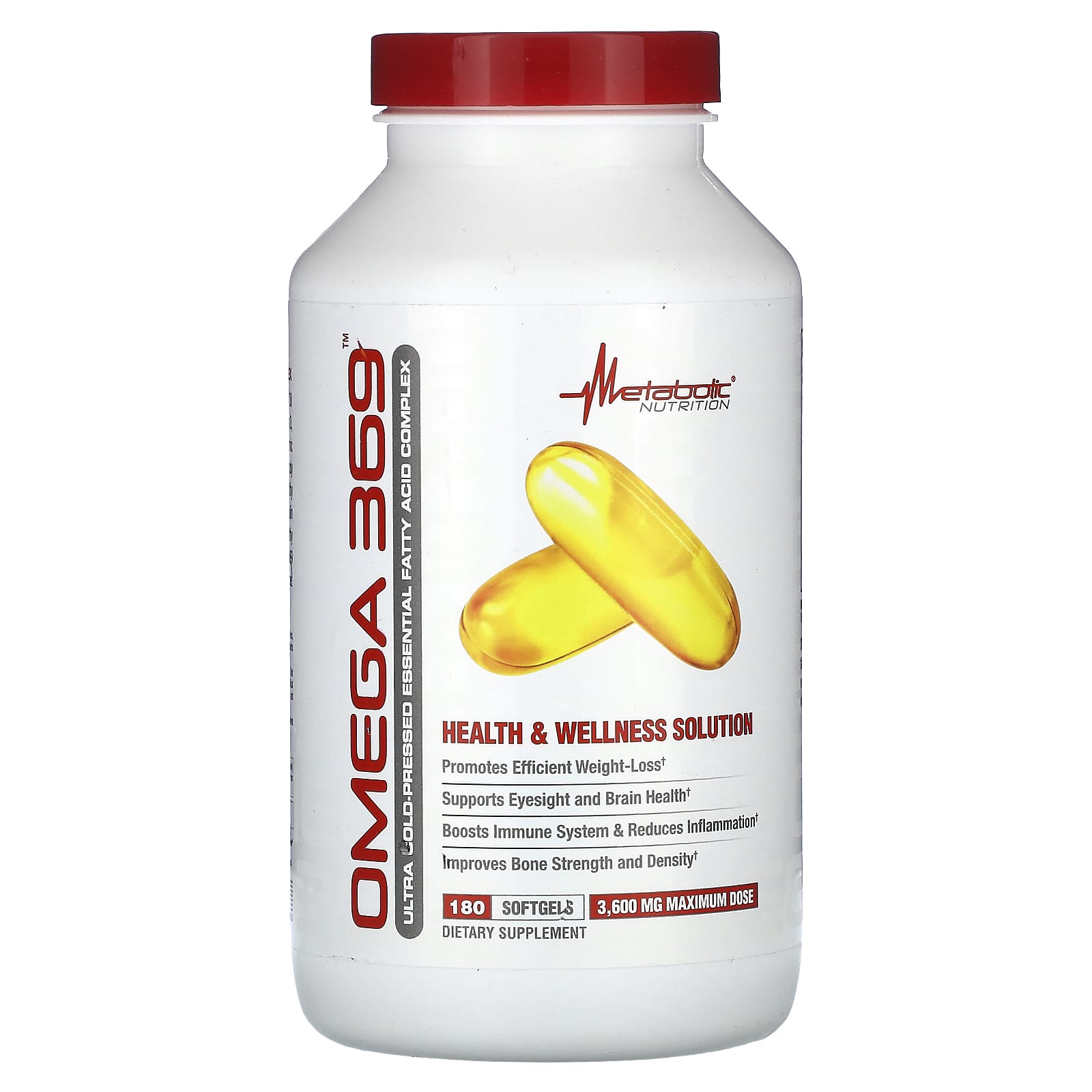 

Omega 369, 180 Softgels (1,200Mg per softgel)