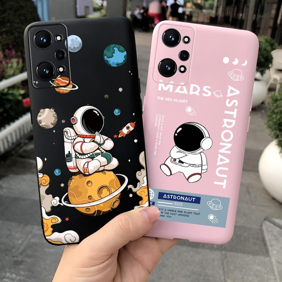 Phone Case For Realme GT Neo2 5G Soft Silicone Coque Funda Cute Cat Moon Night Painting Cover For OPPO Realme GT Neo 2 GTNEO2