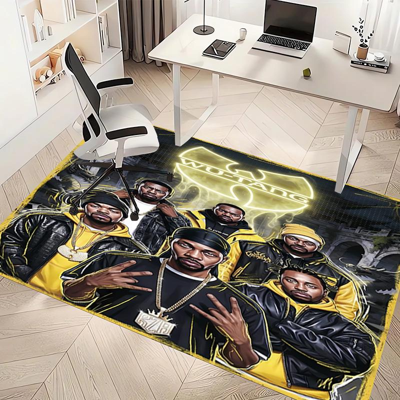 Wu-T-TANG Clans Print Area Rug - Soft,Washable Non-Slip Indoor Mat,Living Room,Home Office Decorative Rug