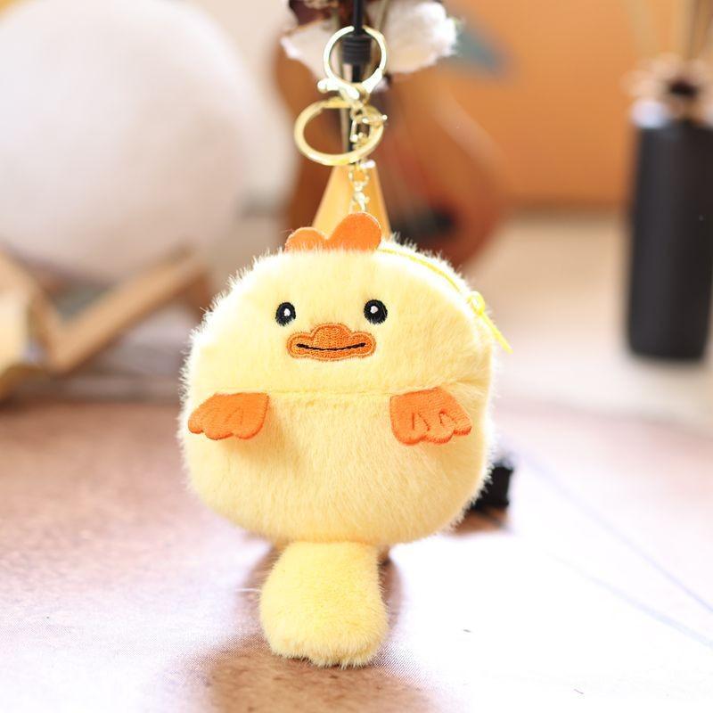 Panda Capybara Plush Keychain Animal Pendant Soft Stuffed Doll Kids Toy Gift