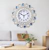 Decorative Wall Clock Corridor Aisle Clock Vertical Version Modern Simple Porcelain Inlaid with Diamond Crystal Porcelain Inlaid with Diamond Clock