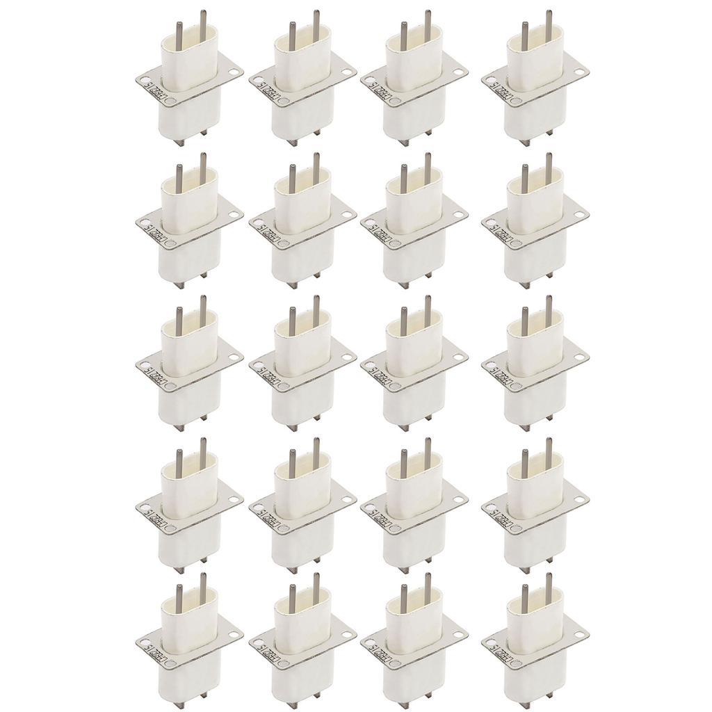 Pack of 20 Microwave Oven Magnetron Pin Sockets Spare Parts Microwave Repair Set Microwave Oven Magnetron Plug for Oven