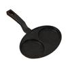 2 Hole Fried Egg Pan Long Handle Multifunctional Egg Cooker Breakfast Maker Nonstick for Crepe Pancake Steak Plett Burger