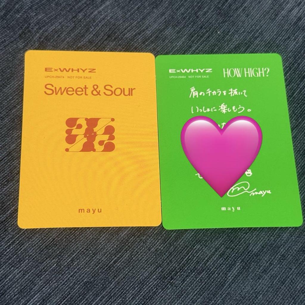 [USED] ExWHYZ mayu First Press Limited Edition Trading Card