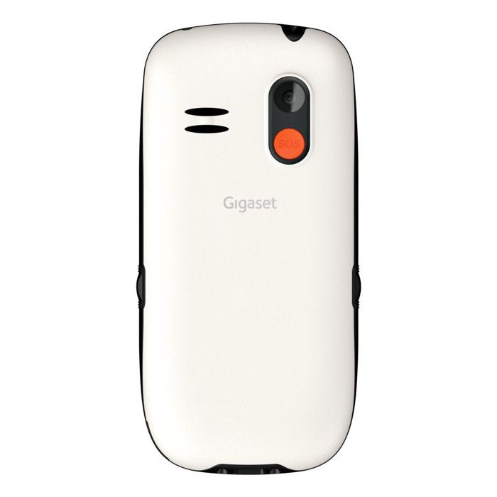 Gigaset GL395 Téléphone Portable Touche SOS, Protégé Contre Les Projections D'eau, Protégé Contre La Poussière Blanc